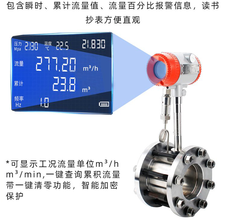 涡街式流量计液晶显示图